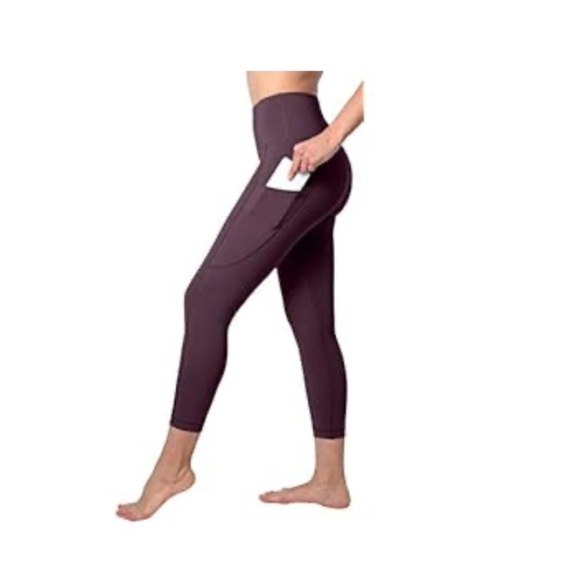 90 Degree By Reflex Purple Lavender Leggings sz Large - Picture 2 of 6